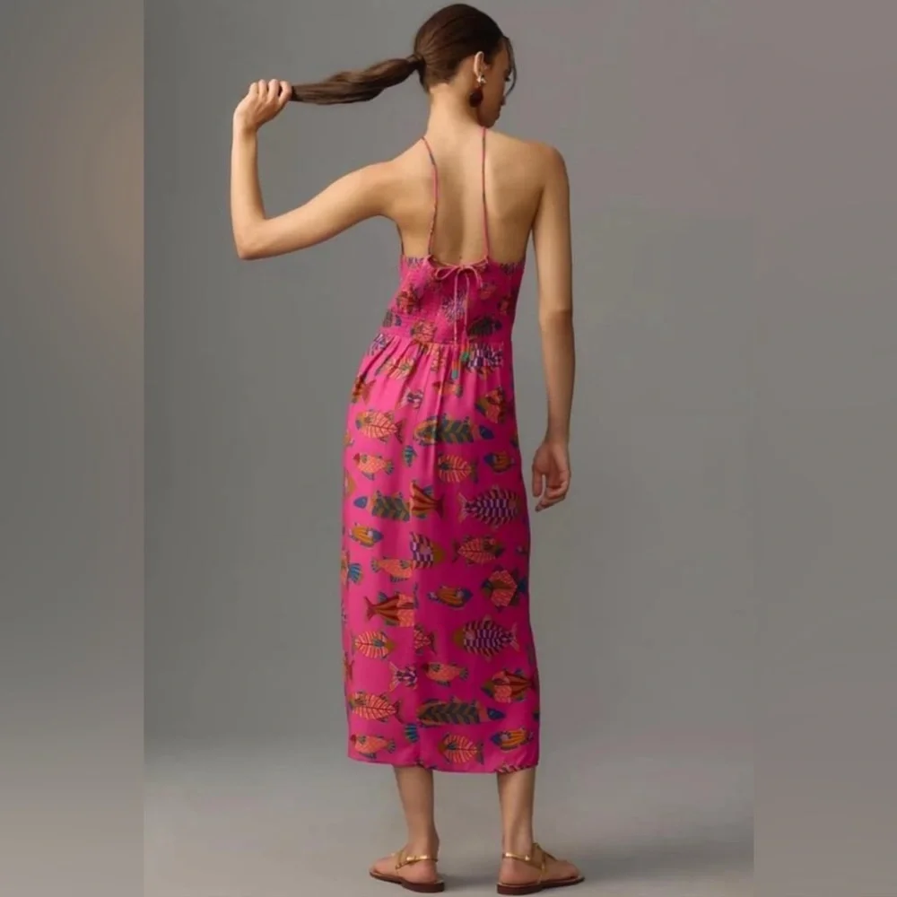 Farm Rio Halter Slim Midi Dress - Picture 3 of 9